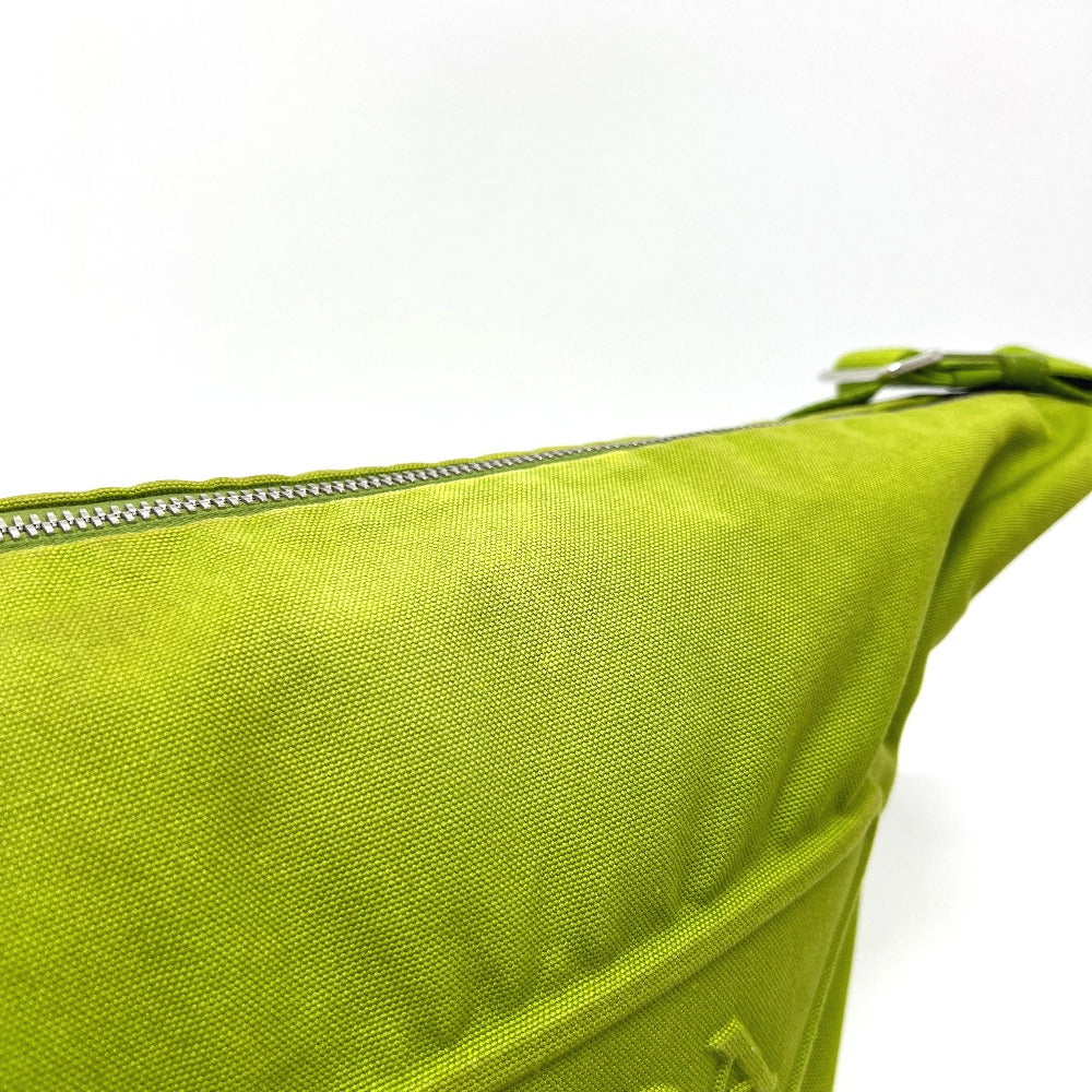 PRADA 2VY007 エンボスロゴトライアングル カバン バッグ ショルダー 斜め掛け ショルダーバッグ キャンバス レディース グリーン