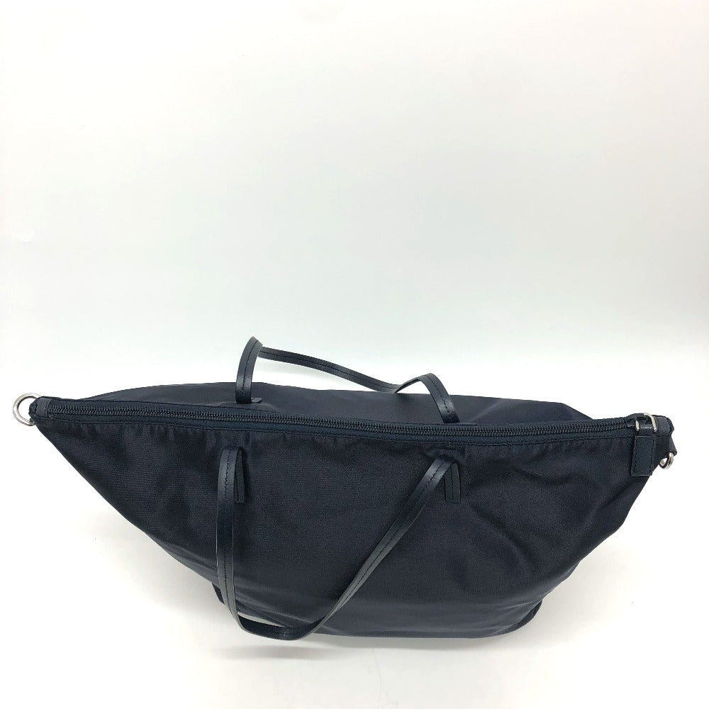 PRADA 1BG189 Triangle Logo Tote Bag/Crossbody Bag/2-Way Shoulder Bag Nylon Unisex Navy
