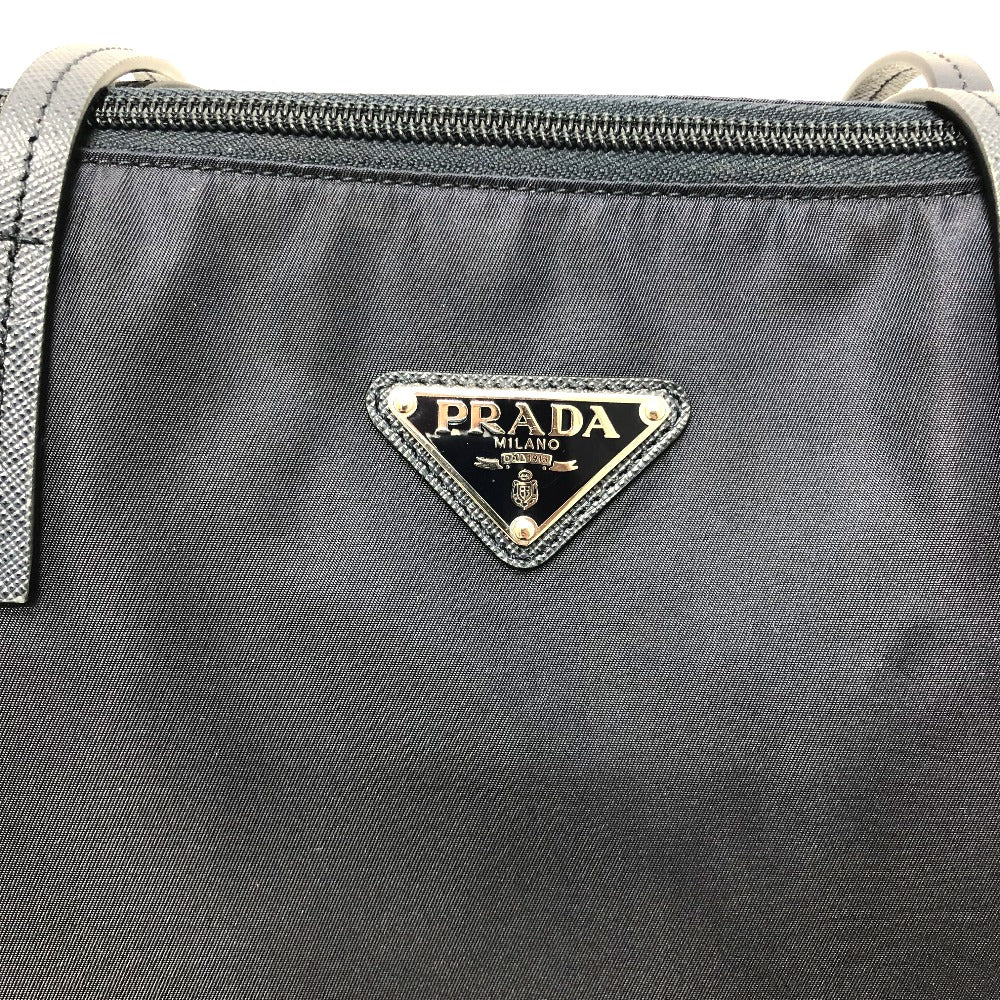PRADA 1BG189 Triangle Logo Tote Bag/Crossbody Bag/2-Way Shoulder Bag Nylon Unisex Navy