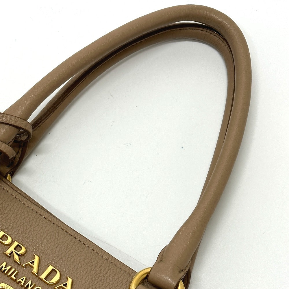 PRADA 1BA058 ロゴ 肩掛け 斜め掛け 2WAY ショルダーバッグ ハンドバッグ レザー レディース - brandshop-reference