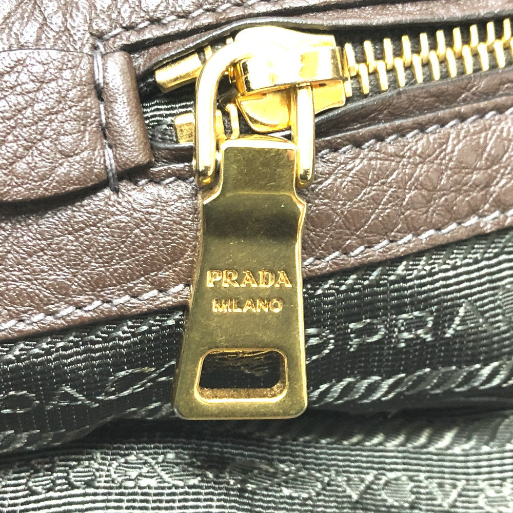 PRADA BR4970 ロゴ オールレザー カバン 肩掛け トートバッグ レザー レディース | brandshop-reference
