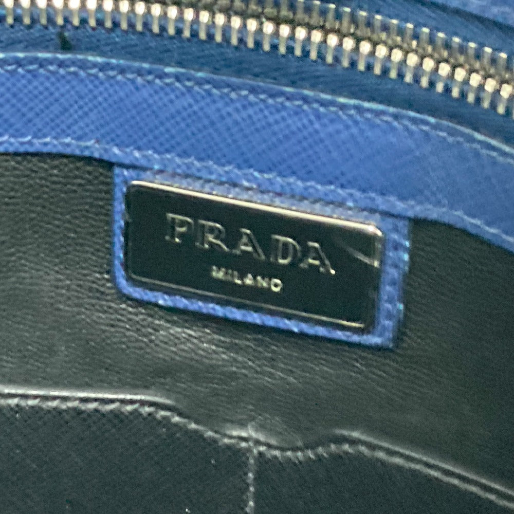 PRADA カバン 斜め掛け ショルダーバッグ トライアングルロゴ 三角ロゴ プレート 2WAYバッグ ビジネスバッグ トートバッグ サフィアーノレザー メンズ - brandshop-reference