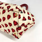 PRADA Heart logo Hand Bag Bicolor Tote Bag Leather / Nylon White/Red Used
