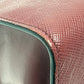 PRADA 1BA156 logo monochrome 2-Way Shoulder Bag with Mirror and Charm Pouch Hand Bag Safiano leather wine-red Used