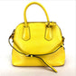 PRADA BL0902 2-Way Shoulder/Handbag Leather Women's Yellow