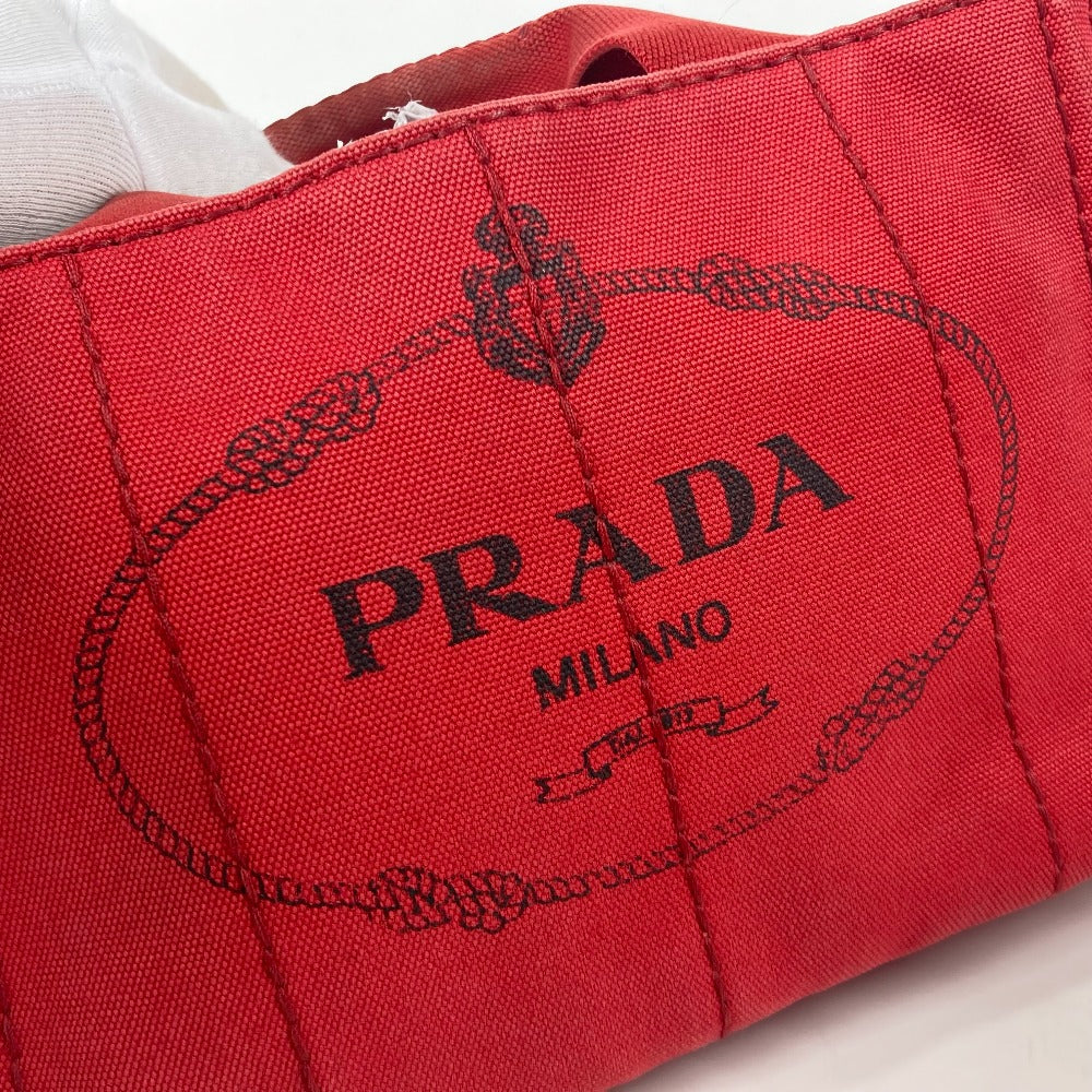 PRADA ロゴ カナパ SS MINI ミニ カバン トートバッグ ハンドバッグ キャンバス レディース