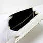 PRADA Wallet Bag, Studded Clutch Wallet, Long Wallet, Leather, Women's, White