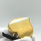 PRADA 1TL126 Saffiano Toys Heart Keyring Trick Heart Key Holder Back charm Key Holder Safiano leather Black/Gold Used