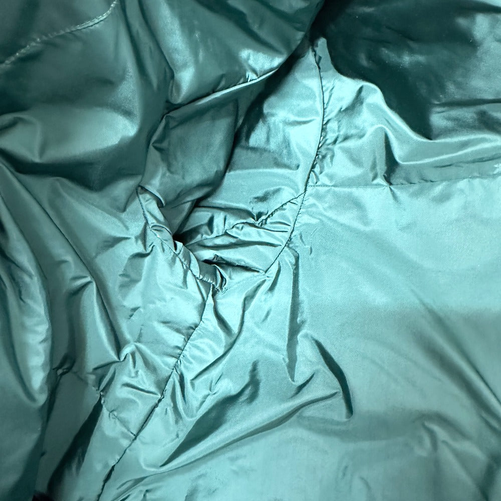 PRADA フード フーディ パーカー 長袖 トライアングルプレート 三角ロゴ ジップアップ アパレル ジャケット ナイロン レディース グリーン - brandshop-reference