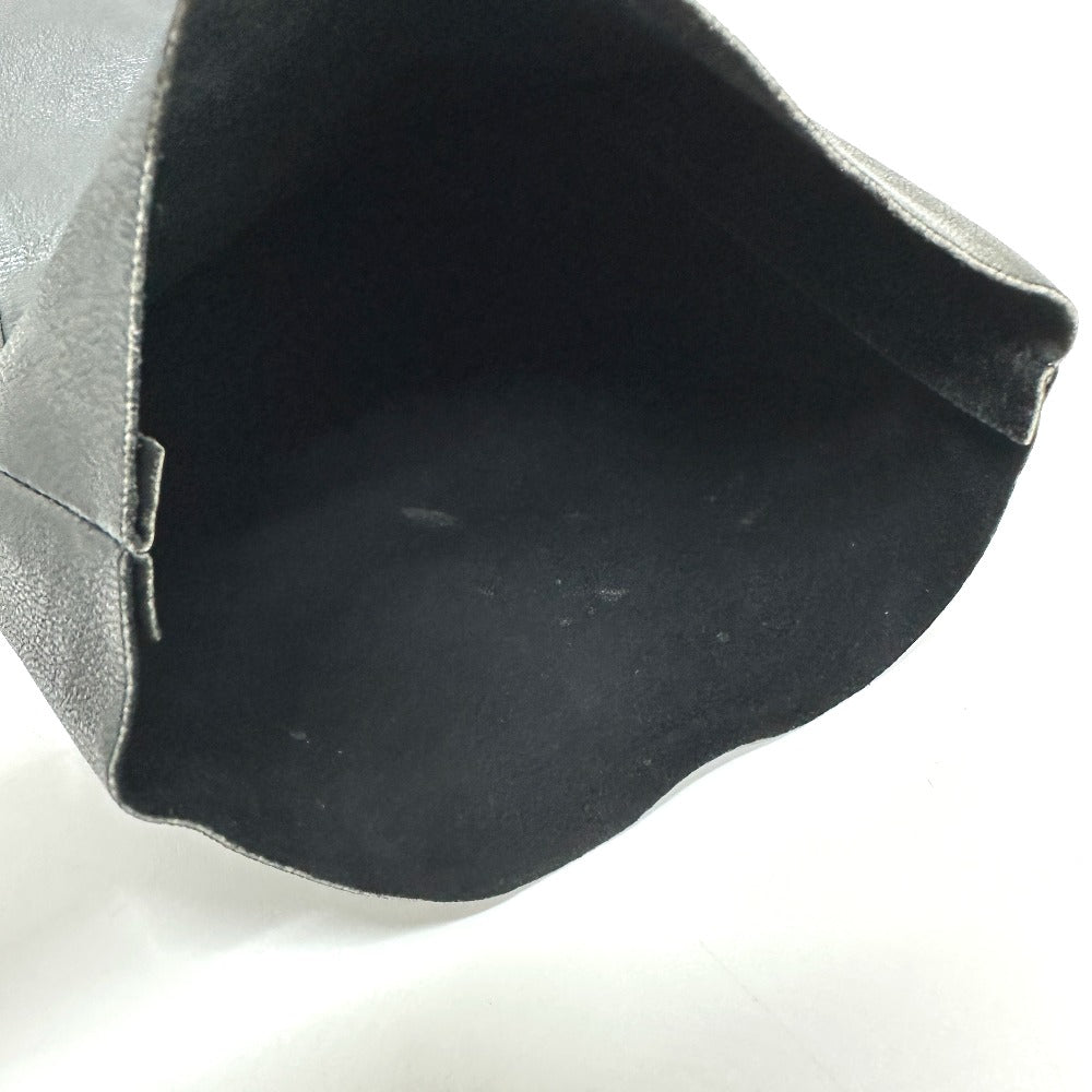 PRADA ライダース アパレル ボトムス マジックテープ レザー パンツ レザー メンズ ブラック - brandshop-reference