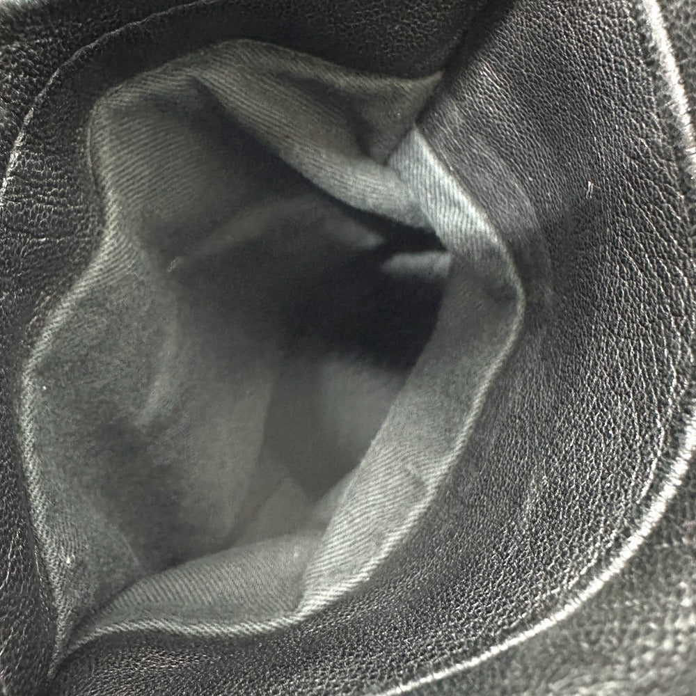 PRADA ライダース アパレル ボトムス マジックテープ レザー パンツ レザー メンズ ブラック - brandshop-reference