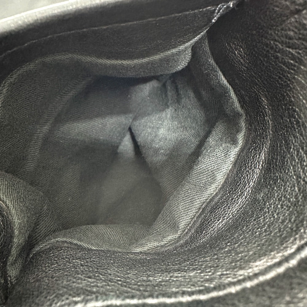 PRADA ライダース アパレル ボトムス マジックテープ レザー パンツ レザー メンズ ブラック - brandshop-reference