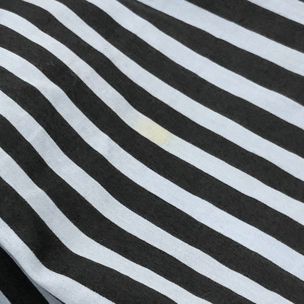 PRADA stripe Sleeveless flared knee-length dress (apparel) Dress cotton blue/Black Used