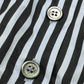 PRADA stripe Sleeveless flared knee-length dress (apparel) Dress cotton blue/Black Used