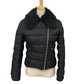 PRADA 29Y510 Triangle logo Short-length apparel outerwear with lamb fur trim. Down jacket Nylon Black Used