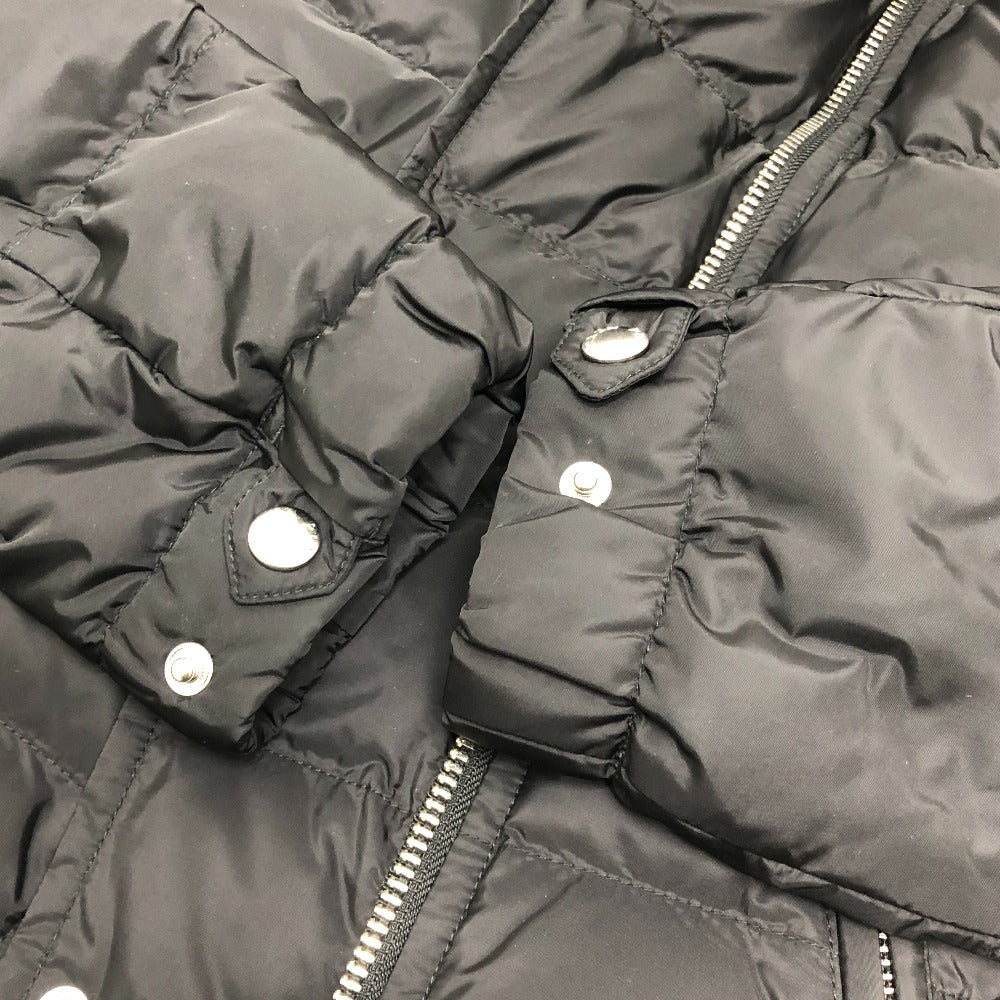 PRADA 29Y510 Triangle logo Short-length apparel outerwear with lamb fur trim. Down jacket Nylon Black Used