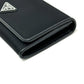 PRADA 1MH132 Triangle Logo Plate Wallet Long Wallet with Pass Case Flap Bifold Wallet Nylon Women's Black