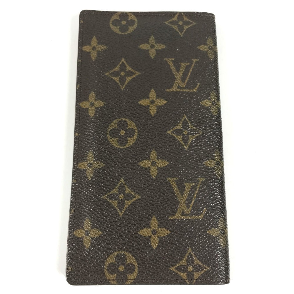 LOUIS VUITTON M61823 Monogram Porte Valeurs Cartes Credit Bill Compartment Long Wallet Long Wallet MonogramCanvas Brown Used