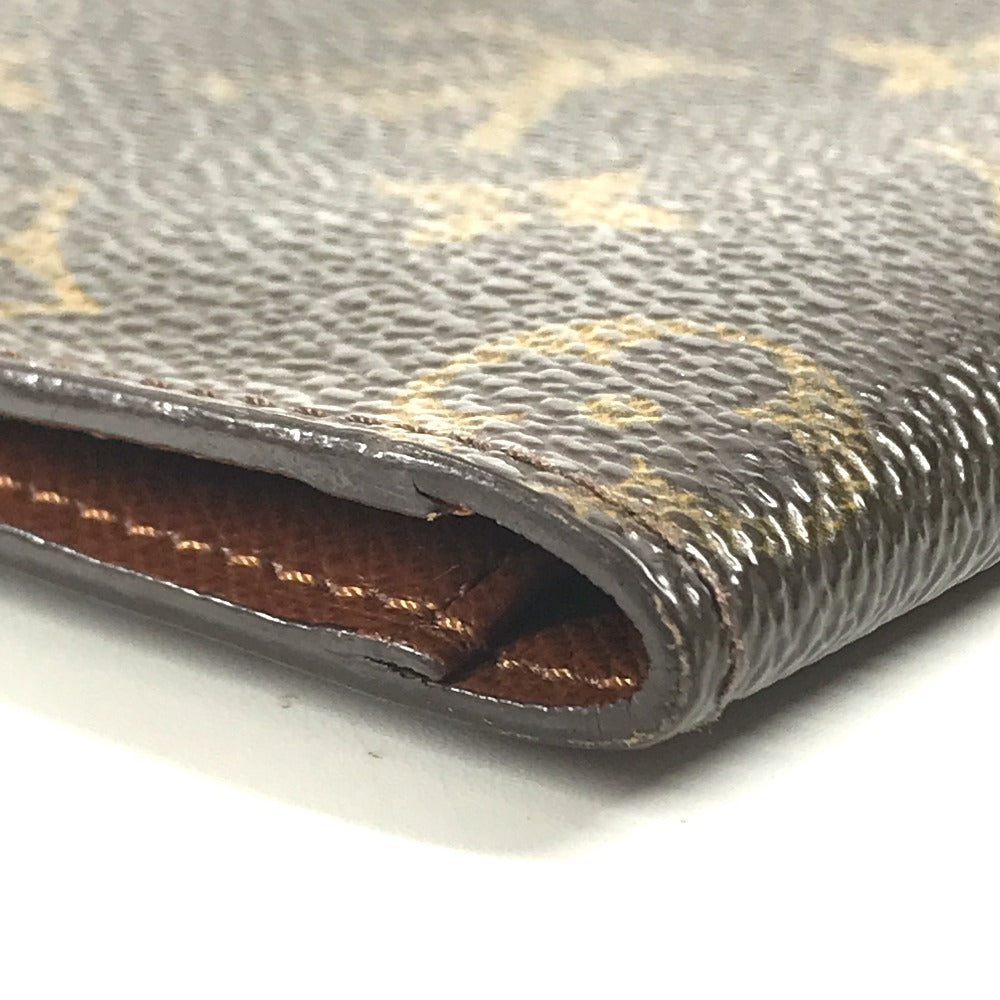 LOUIS VUITTON M61823 Monogram Porte Valeurs Cartes Credit Bill Compartment Long Wallet Long Wallet MonogramCanvas Brown Used