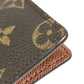 LOUIS VUITTON M61823 Monogram Porte Valeurs Cartes Credit Bill Compartment Long Wallet Long Wallet MonogramCanvas Brown Used