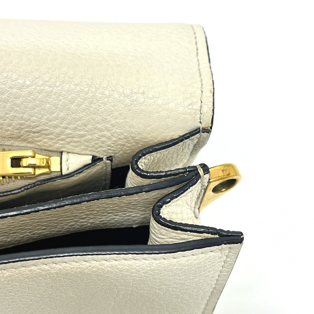 PRADA 1BD159 ロゴ ヴィッテロダイノレザー 2WAY カバン バッグ 斜め掛け フラップ ポシェット ショルダーバッグ レザー レディース ホワイト