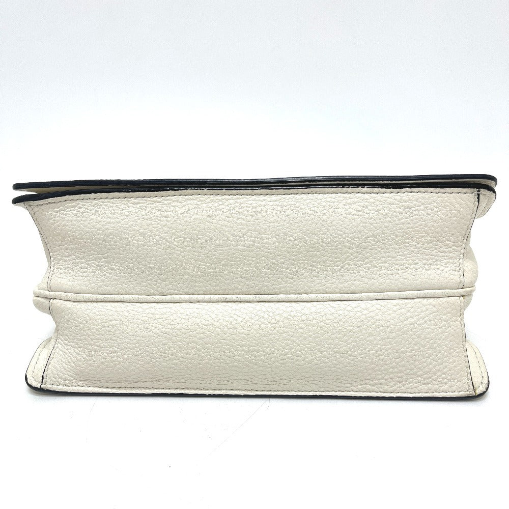 PRADA 1BD159 ロゴ ヴィッテロダイノレザー 2WAY カバン バッグ 斜め掛け フラップ ポシェット ショルダーバッグ レザー レディース ホワイト