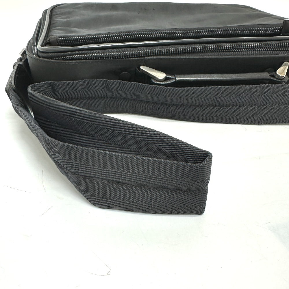 PRADA V147S Triangle Plate 2WAY Bag Shoulder Bag Briefcase Business Bag Nylon Unisex Black