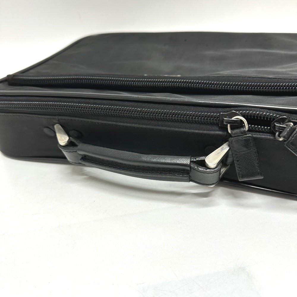 PRADA V147S Triangle Plate 2WAY Bag Shoulder Bag Briefcase Business Bag Nylon Unisex Black