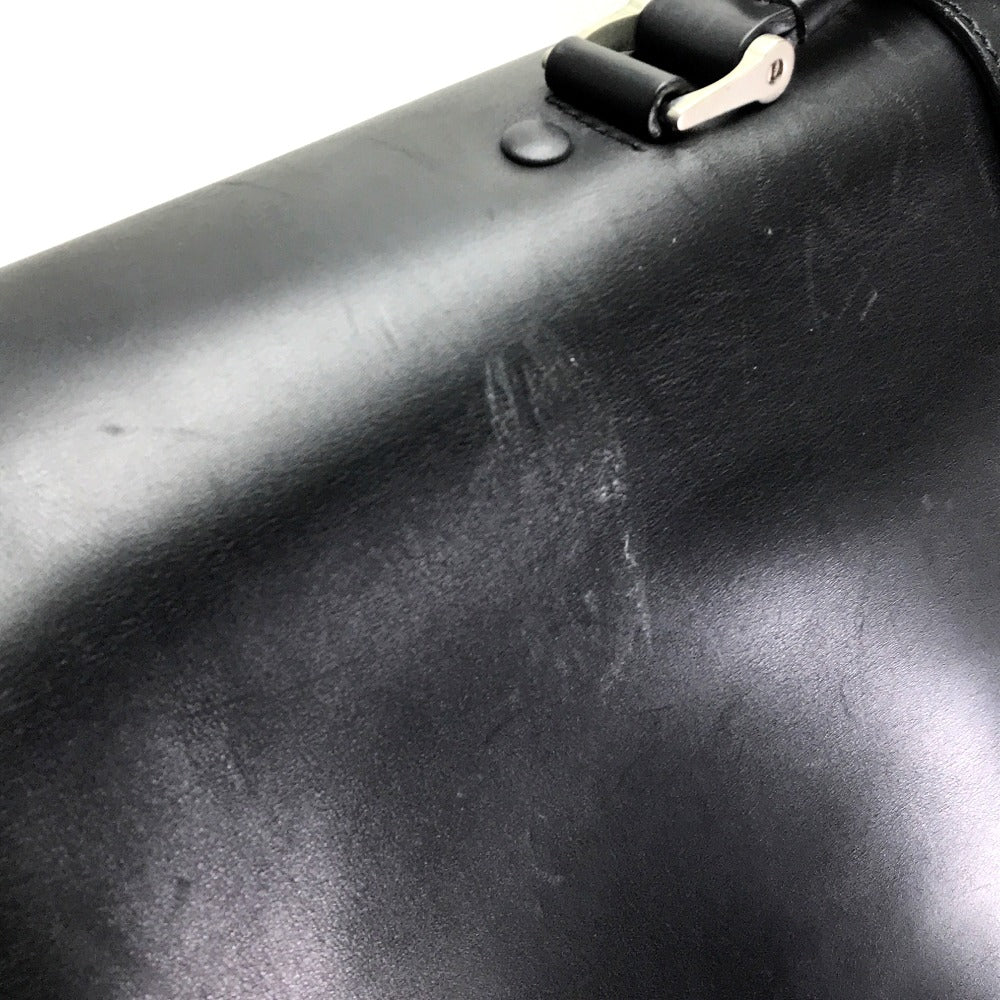 PRADA V122 Business Bag, Handbag, Nylon/Leather, Men's, Black