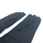PRADA 2G0980 Tessuto GUANTI Logo Long Gloves, Two-Tone Nylon Canvas, Men's, Black