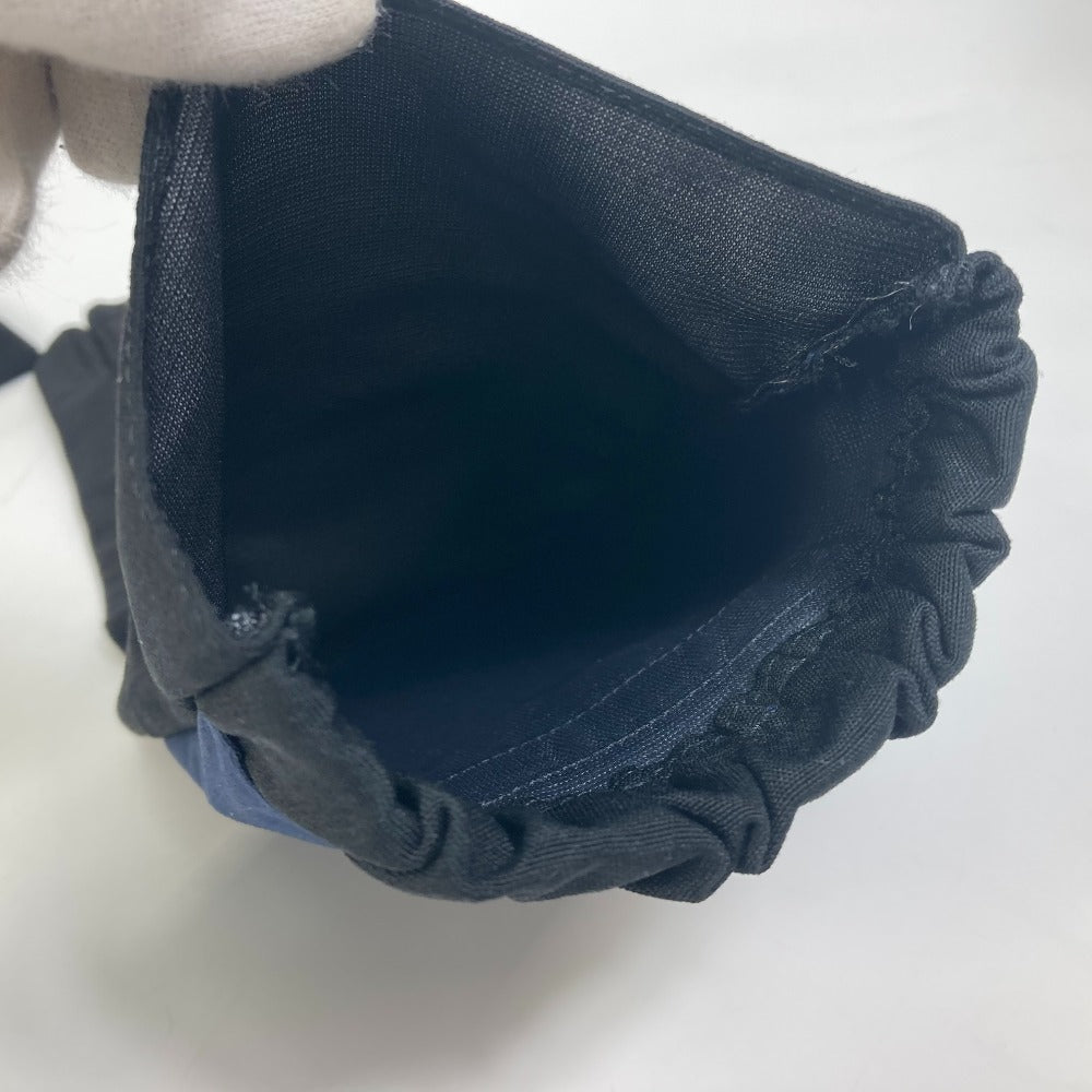 PRADA 2G0980 Tessuto GUANTI Logo Long Gloves, Two-Tone Nylon Canvas, Men's, Black