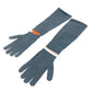 PRADA 27388 Logo Long Gloves, Polyester, Women's, Gray