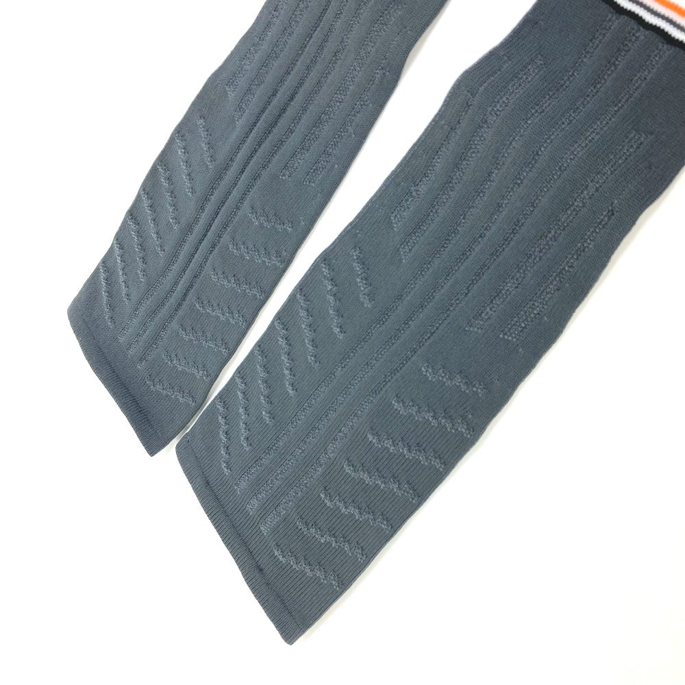 PRADA 27388 Logo Long Gloves, Polyester, Women's, Gray