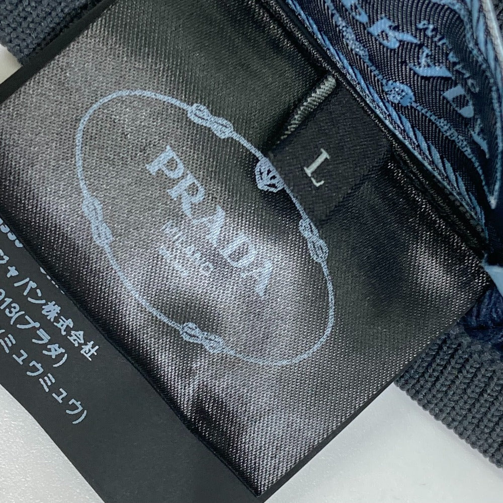 PRADA 27388 Logo Long Gloves, Polyester, Women's, Gray