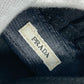 PRADA Logo Long Gloves, Two-Tone Nylon, Women's, Black