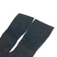 PRADA Logo Long Gloves, Two-Tone Nylon, Women's, Black