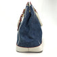 PRADA BN2441 Logo Handbag in Cotton Denim, Blue