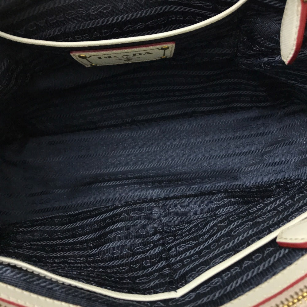 PRADA BN2441 Logo Handbag in Cotton Denim, Blue