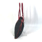 PRADA Two-tone Logo Drawstring Triangle Logo Plaque Tote Bag Shoulder Bag Handbag Enamel Women's Black