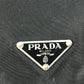 PRADA Two-tone Logo Drawstring Triangle Logo Plaque Tote Bag Shoulder Bag Handbag Enamel Women's Black