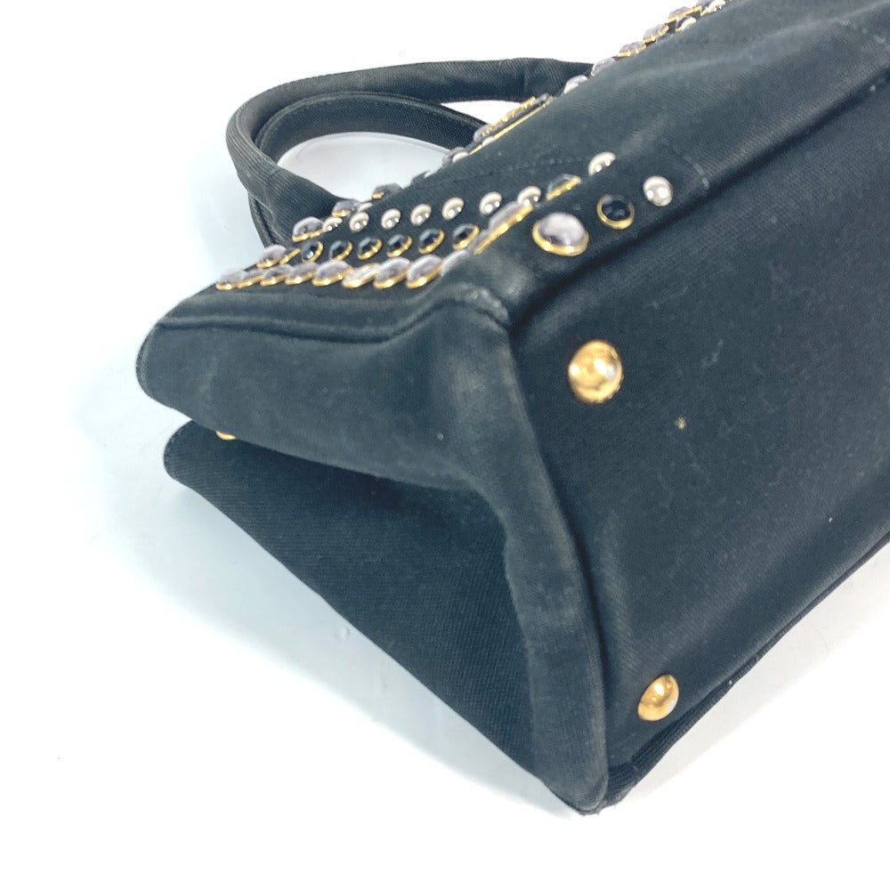 PRADA 1BG439 斜め掛け ストーン付き カナパS 2WAYバッグ