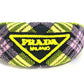 PRADA パイル トライアングルロゴ 三角ロゴ プレート ヘアアクセサリー ヘアバンド ヘッドバンド カチューシャ ナイロン レディース イエロー