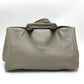 PRADA BN1872 Logo Canapa Bag Handbag Large Capacity Tote Bag Leather Women's Gray