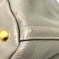 PRADA BN1872 Logo Canapa Bag Handbag Large Capacity Tote Bag Leather Women's Gray