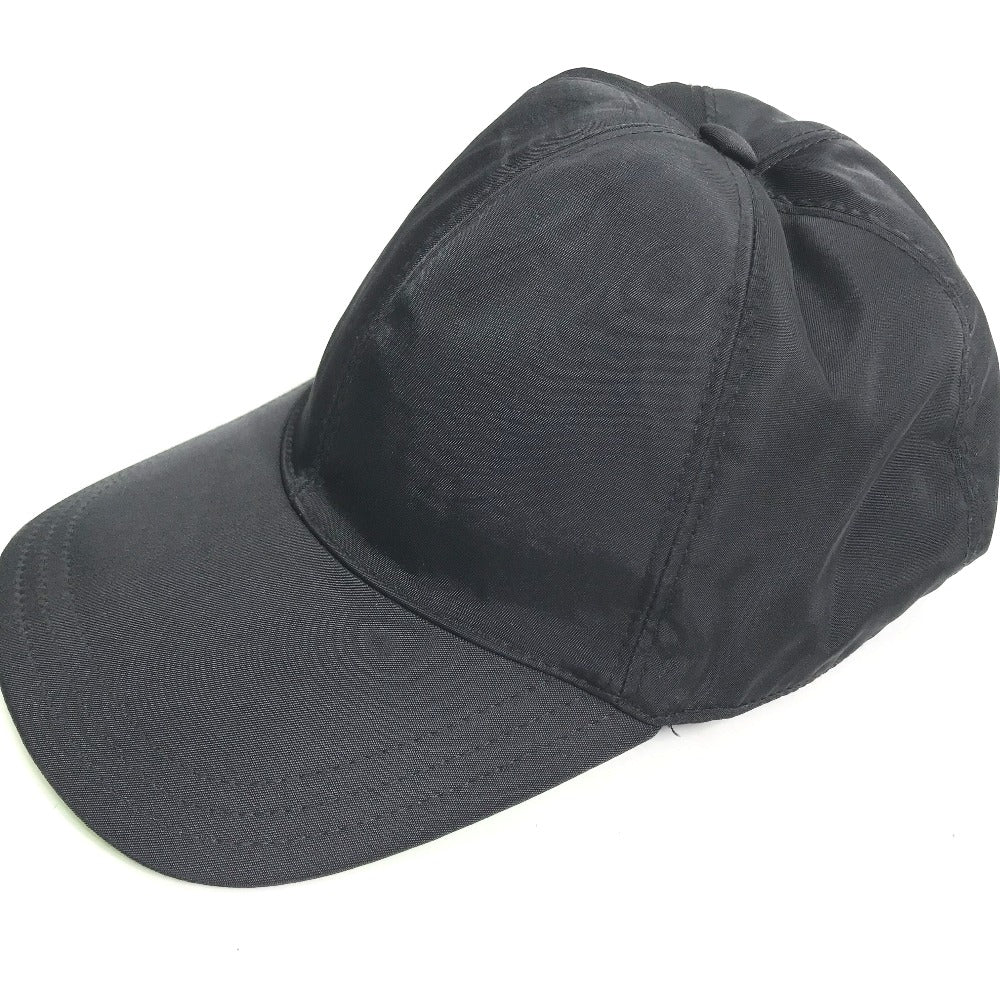 PRADA 2HC274 Logo Baseball Cap in Nylon, Black, Men's
