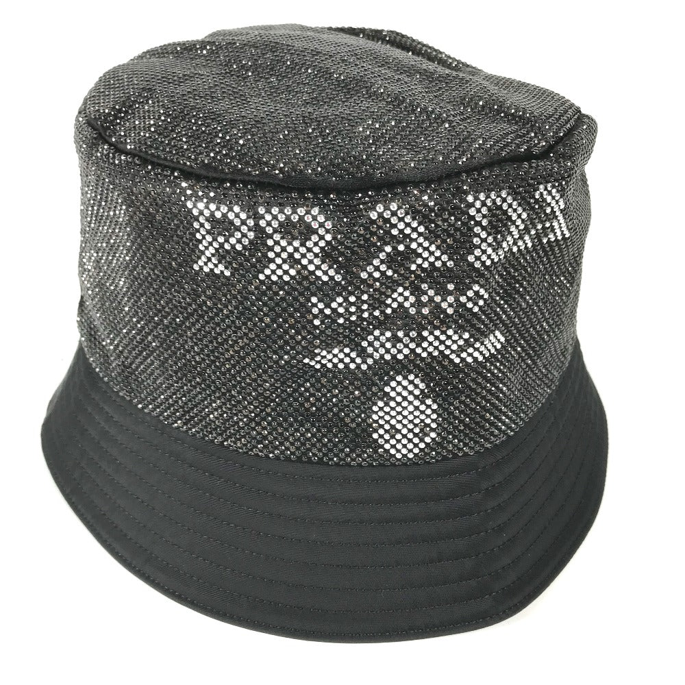 PRADA 1HC137 Logo Studded Bucket Hat, Bob Hat, Nylon, Men's, Black