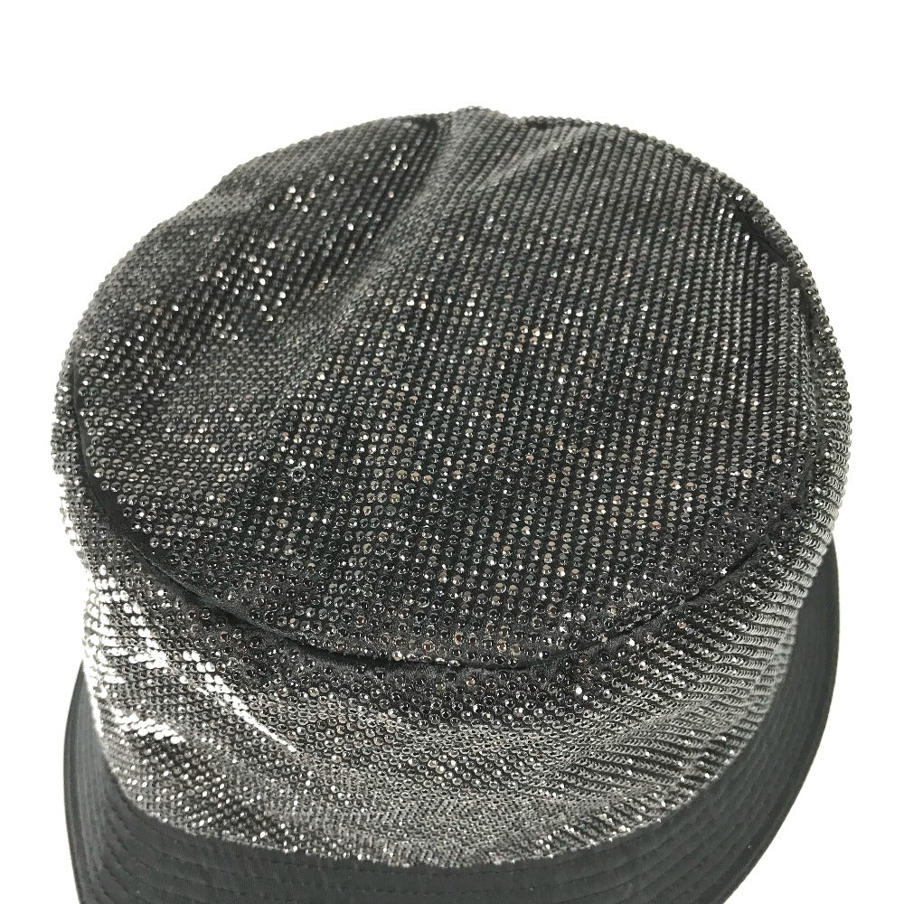 PRADA 1HC137 Logo Studded Bucket Hat, Bob Hat, Nylon, Men's, Black