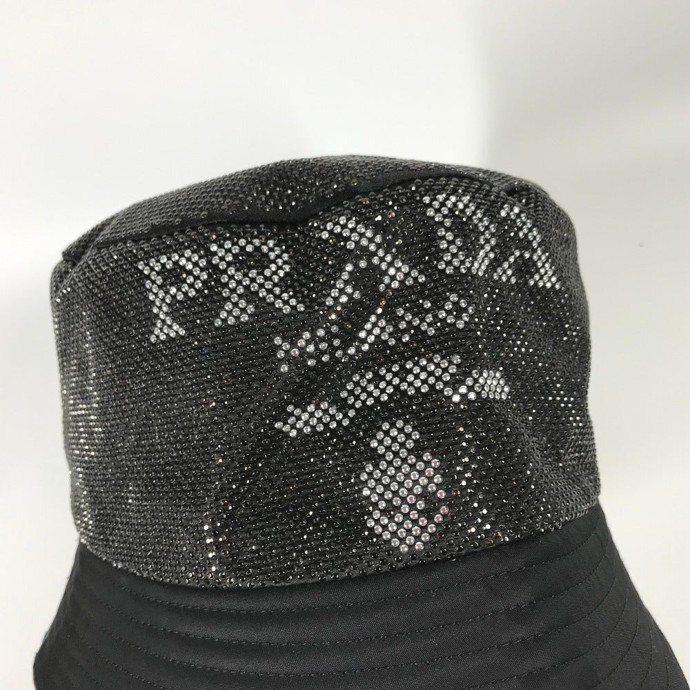 PRADA 1HC137 Logo Studded Bucket Hat, Bob Hat, Nylon, Men's, Black