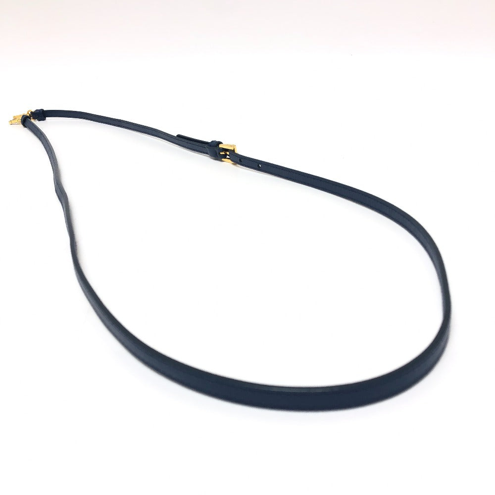 PRADA 1BP016 Bag Logo Wallet Mini Bag Party Bag Pochette Wallet Shoulder Bag Leather Women's Blue