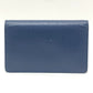 PRADA 1BP016 Bag Logo Wallet Mini Bag Party Bag Pochette Wallet Shoulder Bag Leather Women's Blue